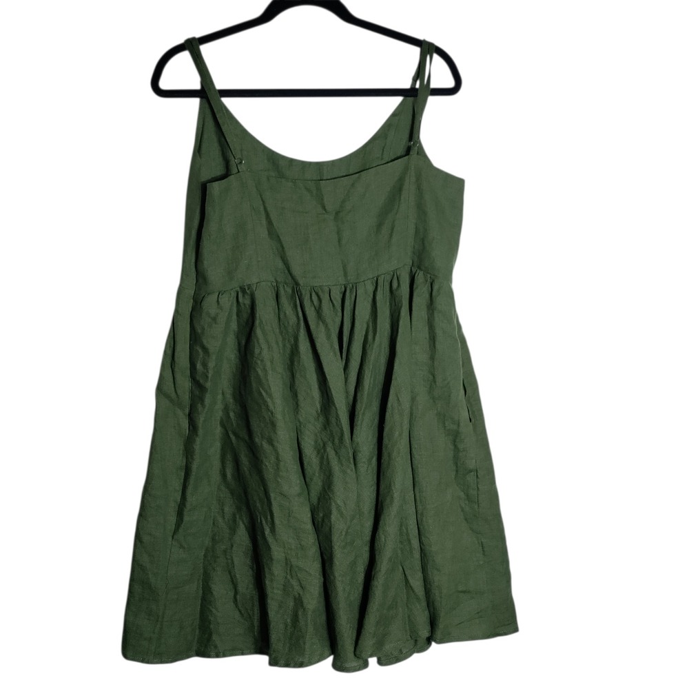Women’s Olive Green Mini Dress with Adjustable Straps